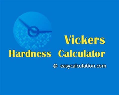 vickers hardness test calculator|vickers pyramid number calculator.